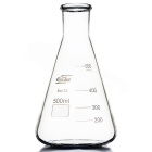 Beuta Erlenmeyer in vetro con colletto stretto 150 ml - BORO 3.3, ISO 1773