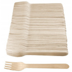 Forchette di legno 100 pezzi 16cm Eco