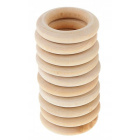 Cerchio di legno 10 pezzi 55mm legno di faggio