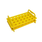 Porta provette in PC, 24 posti (6×4), 1,5/2,0 ml, giallo – da laboratorio