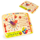 Tabella manipolativa educativa in legno orologio calendario