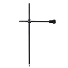 Supporto per sensore di temperatura PT1000-A (nuovo tipo), nero, Ø 10 mm, lunghezza 450 mm, braccio 250 mm, per agitatori serie MS-H