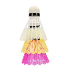 Set di 3 cestini colorati per badminton