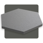 Pannello acustico esagonale grigio 50x50 cm spessore 3 cm esagono