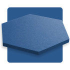Pannello acustico esagonale blu zaffiro 50x50 cm spessore 3 cm esagono