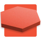 Pannello acustico esagonale anguria 50x50 cm spessore 5 cm esagono
