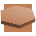Pannello acustico esagonale marrone 50x50 cm spessore 5 cm esagono