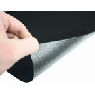 Tessuto non tessuto morbido in feltro nero con colla 3mm 50x150cm 400g/m²