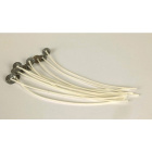 Fiocco con piatto cerato per candele in gel 5cm 10pz