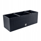 Vaso 50x18x19cm antracite 17L da balcone giardino