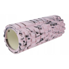 Rullo massaggiante roller per esercizi 33cm rosa