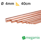 Barra di rame Φ4mm 40cm