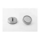 Supporto magnetico in neodimio UM 40x8,5xM6 interno x 15,5