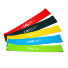Bande elastiche di resistenza Megafit per esercizi set da 5 pezzi