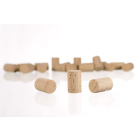 Tappi di sughero naturali solidi 38x24mm 10pz per vino I classe