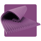 Pannello acustico in schiuma Piramide 200×100 cm 7 cm viola