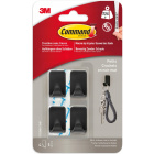 Ganci adesivi neri COMMAND 4 pezzi