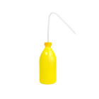 Flacone spremi LDPE 1000 ml giallo – siringa di plastica per uso laboratoristico e officina