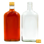 Bottiglia di vetro 500ml 22cm piatta