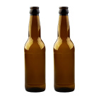 Bottiglia di vetro per birra 330ml 23cm marrone