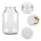 Contenitore di vetro barattolo 4000ml 26cm con coperchio