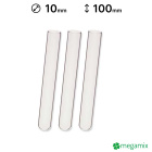 Provette di vetro 100mm diametro 10mm 10pz