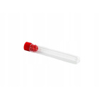 Provette PS 16x100mm con tappo rosso 50 pezzi