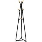Attaccapanni da terra per corridoio 49x49x172cm faggio metallo