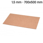 Piastra di tenuta Cartone catramato - 700x500x1,5 mm