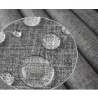 Tessuto idrorepellente effetto lino grigio scuro 160x50cm 210g/m²
