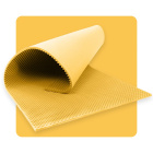 Pannello acustico in schiuma ONDE 200×100 cm 3 cm giallo