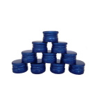 Tappo in alluminio a vite 28/18 mm 50 pezzi blu