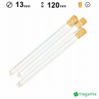 Provette di vetro 120mm diametro 13mm 10pz