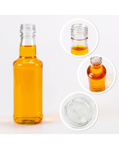Bottiglia di vetro 200ml 17cm MONOPOL