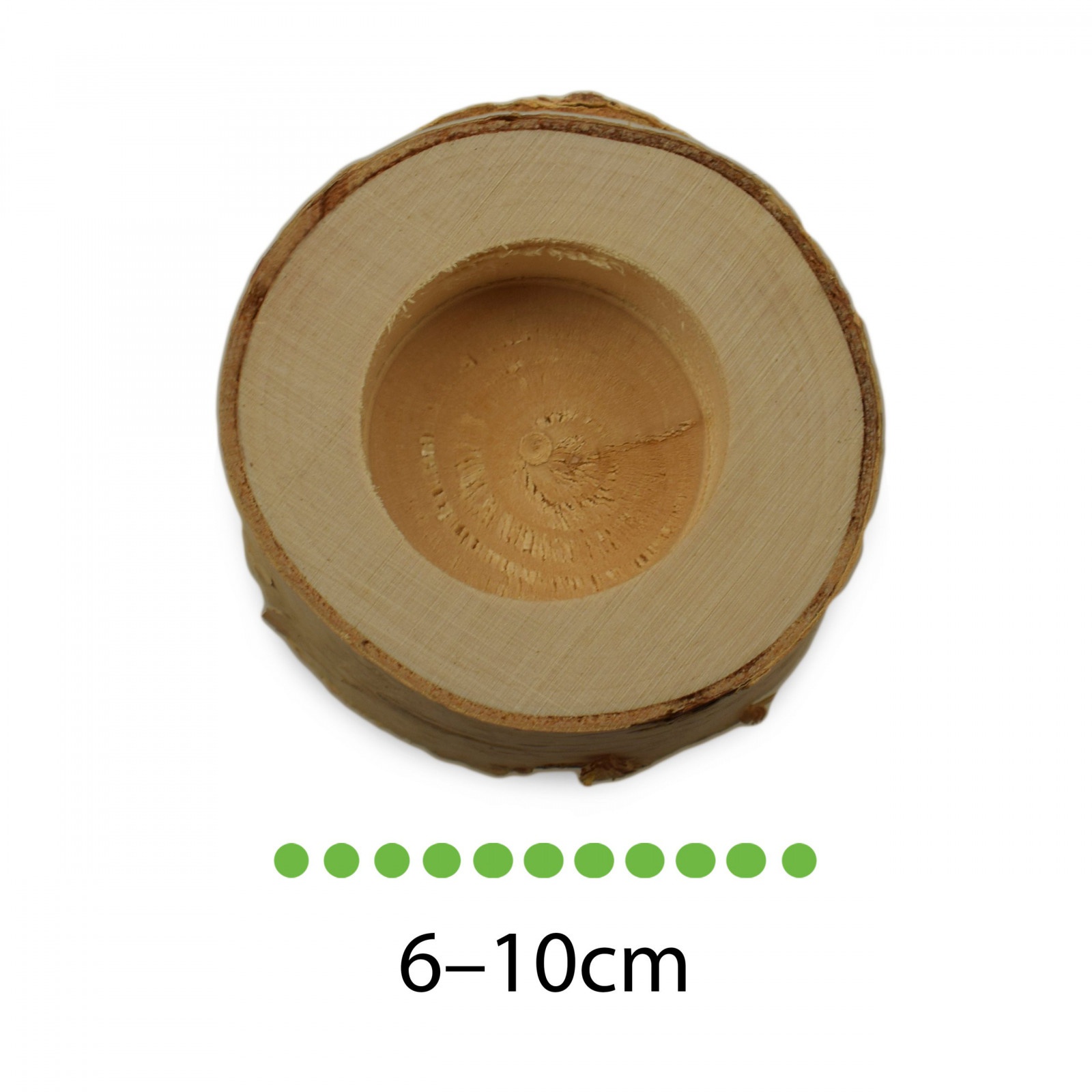 Portacandele in legno di betulla per tavolo 3 pz e piatto megamix.sk