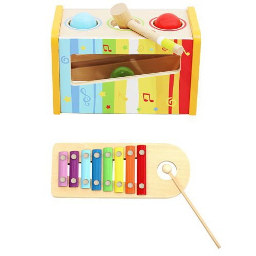 Cembali di legno con martelletto per bambini megamix.sk