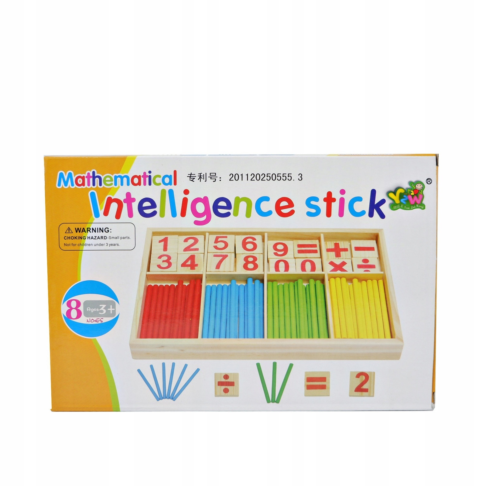 Numeri in legno, bastoncini per l'apprendimento della matematica per bambini 23x15x1,7cm megamix.sk