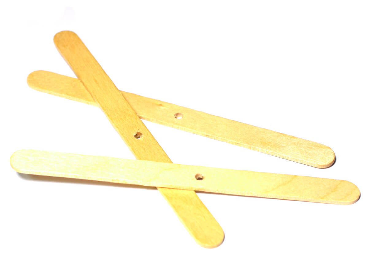 Bastoncini di legno, supporto per stoppino