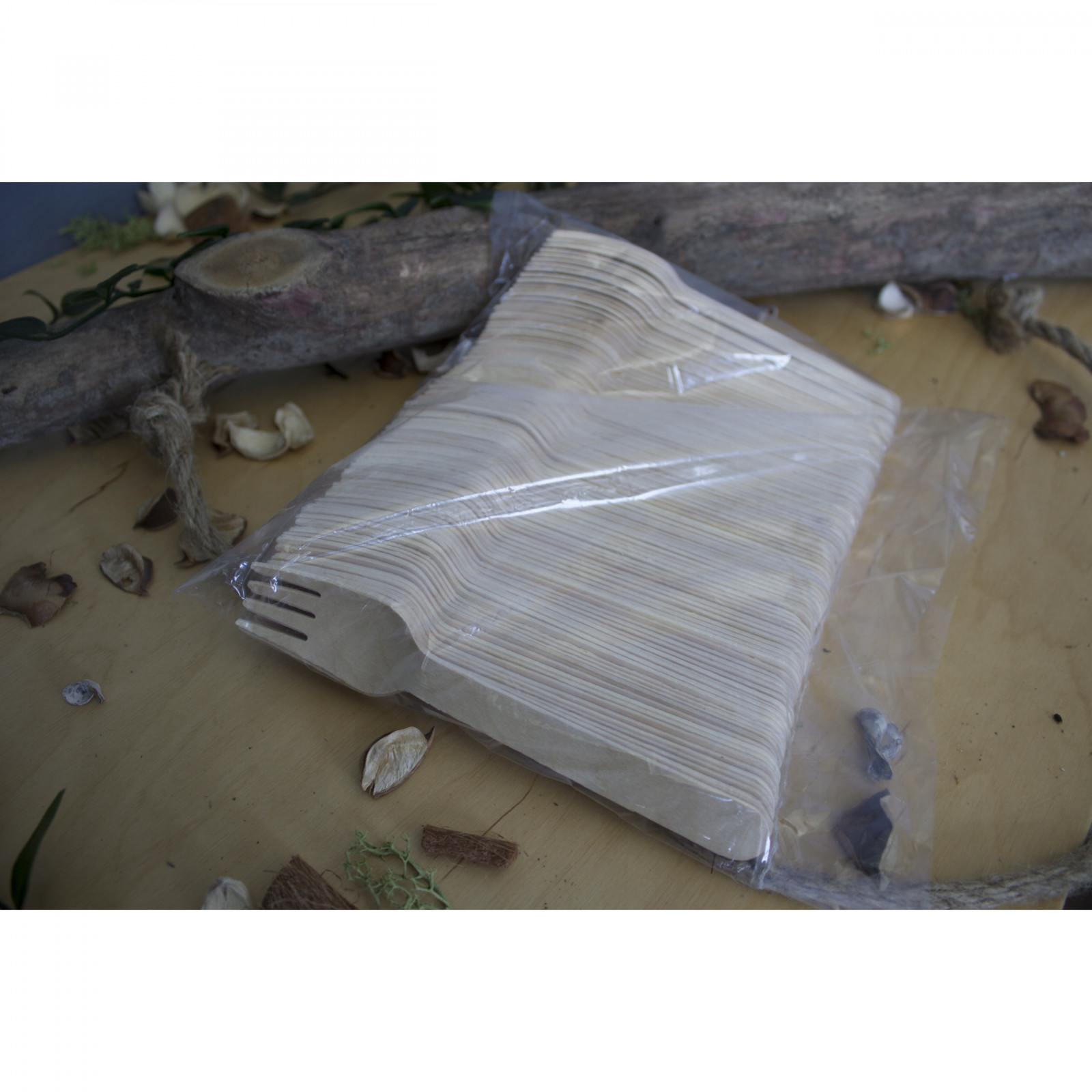 Forchette di legno 100 pezzi 16cm Eco megamix.sk