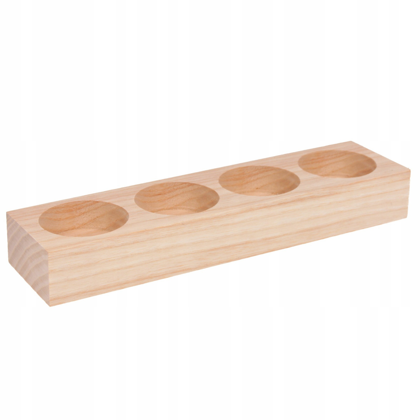 Portacandele in legno per candele tea lights 4 fori 19,5x5x2,5cm megamix.sk