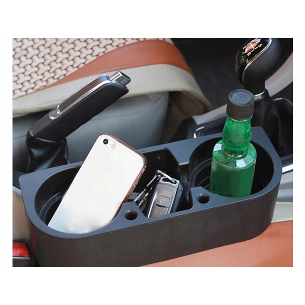 Porta bicchieri per auto 20x27x10cm nero megamix.sk