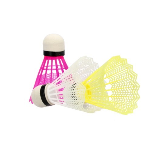 Seta di 3 volani colorati per badminton