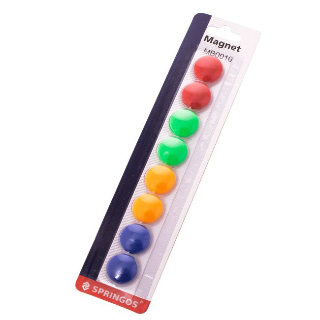 magneti colorati 8 pezzi 20mm rotondi megamix.sk