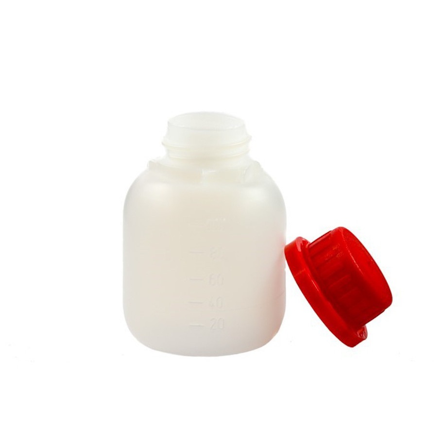 bottiglia 100ml HDPE e tappo rosso megamix.sk
