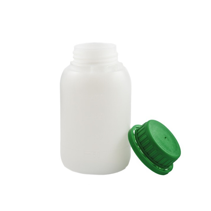 bottiglia 250ml HDPE e tappo verde megamix.sk