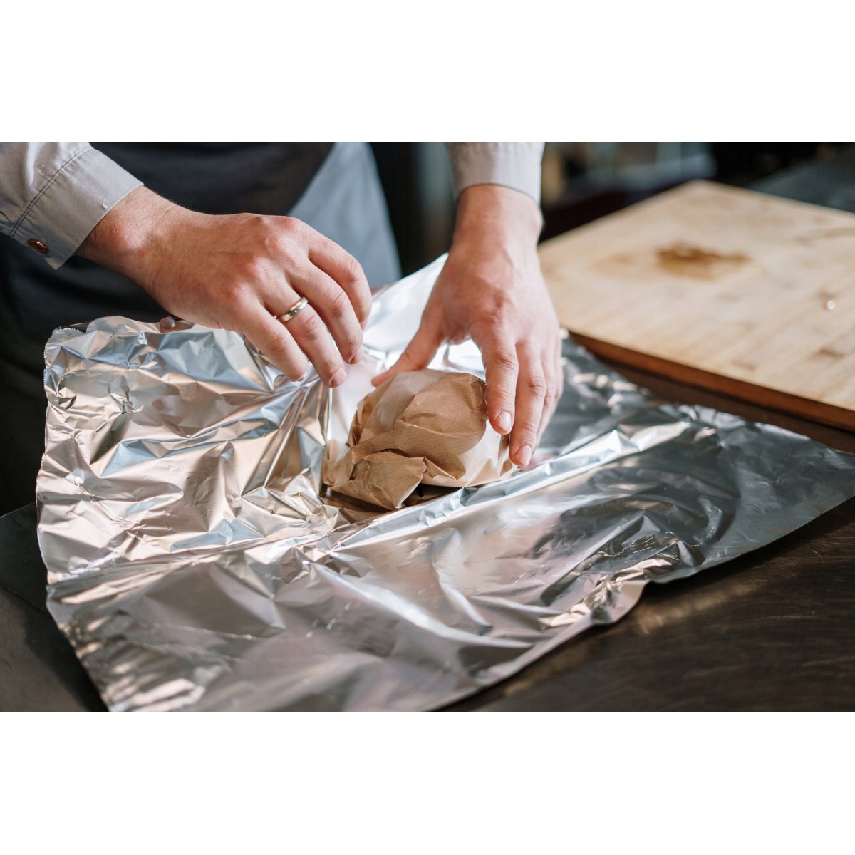 foglio di alluminio spesso 1kg 29cm per cottura grigliatura megamix.sk