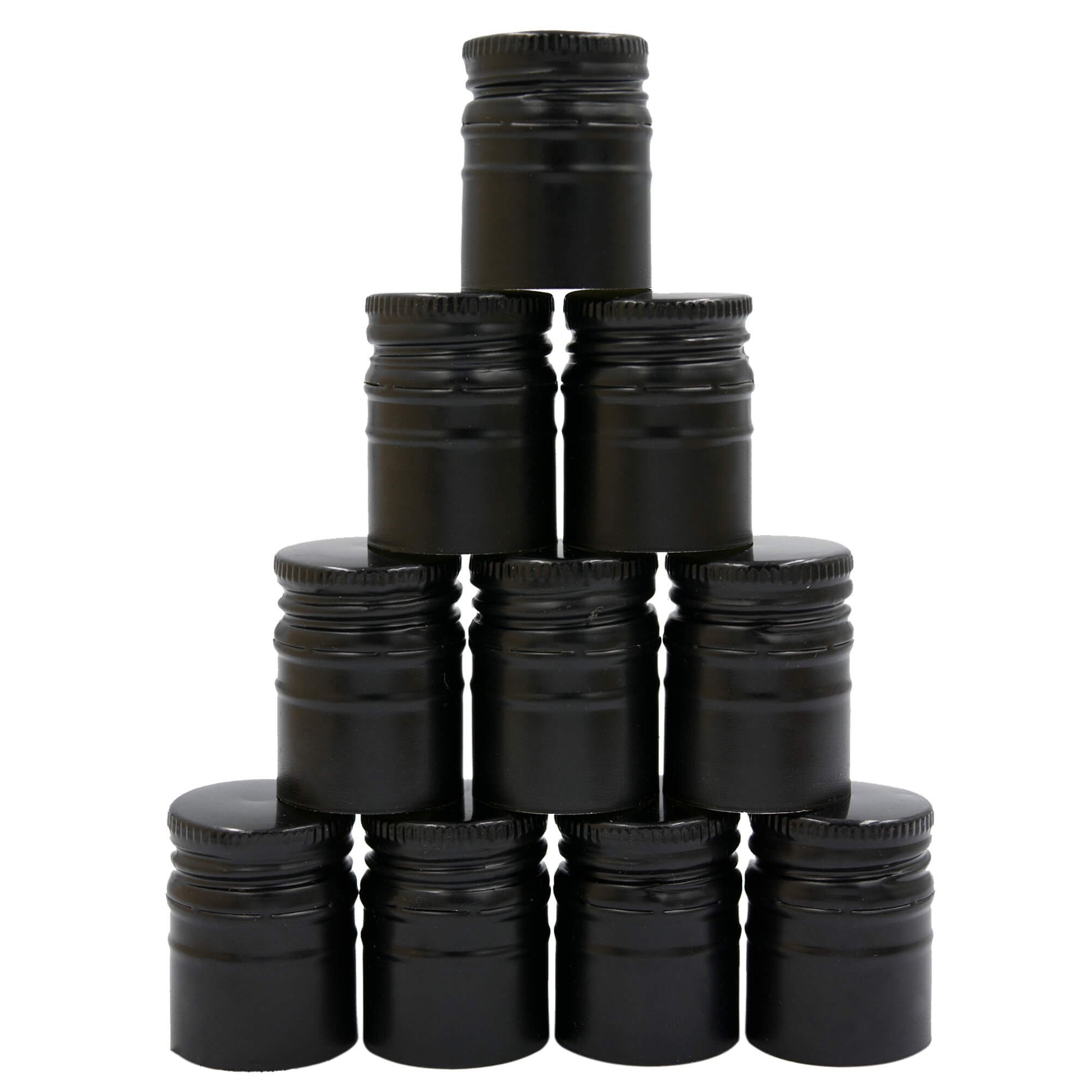 Chiusura a vite in alluminio 30/44 mm 50 pezzi nero lungo megamix.sk