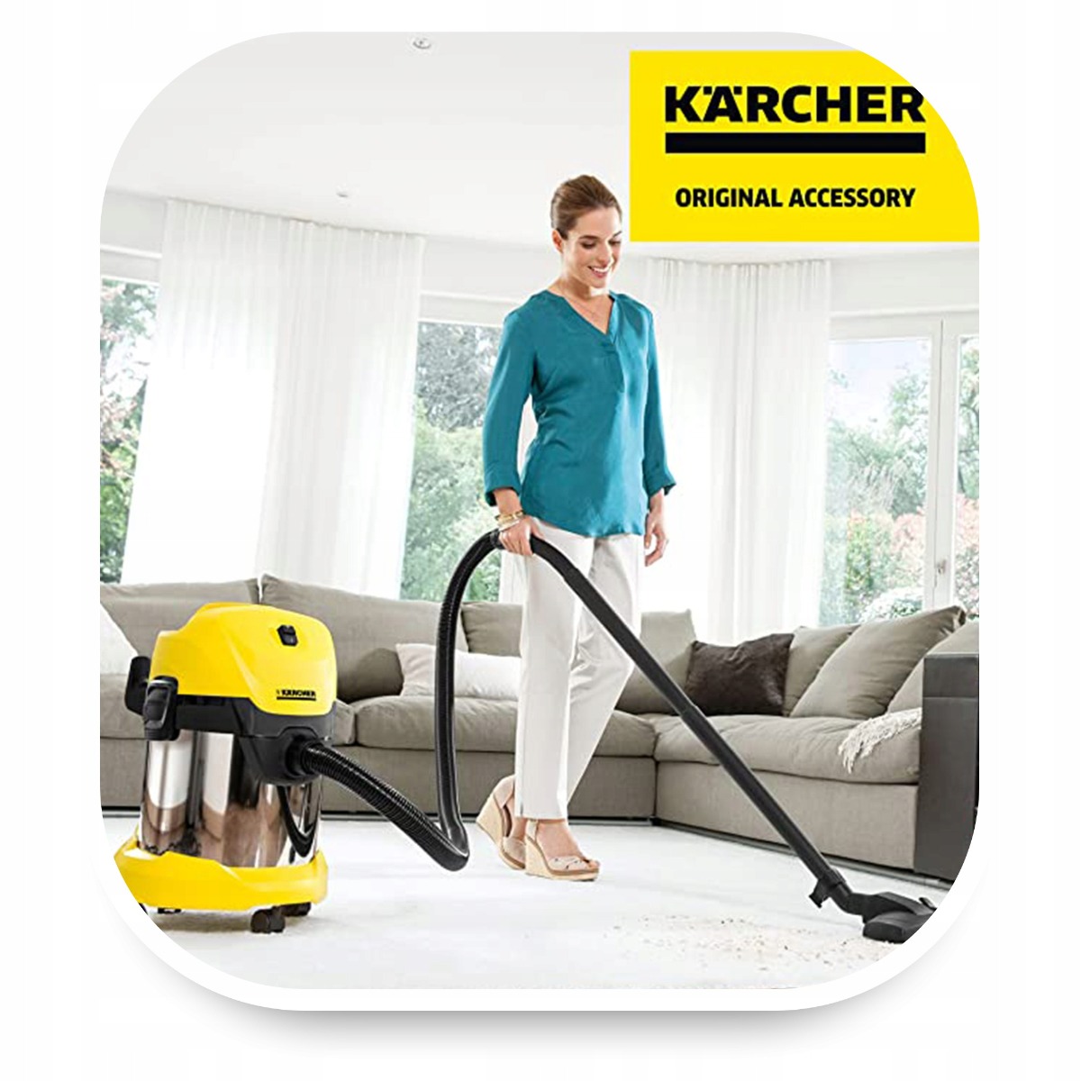 Sacchetti filtranti in tessuto non tessuto Kärcher per aspirapolvere WD2 / WD3 4 pezzi megamix.sk