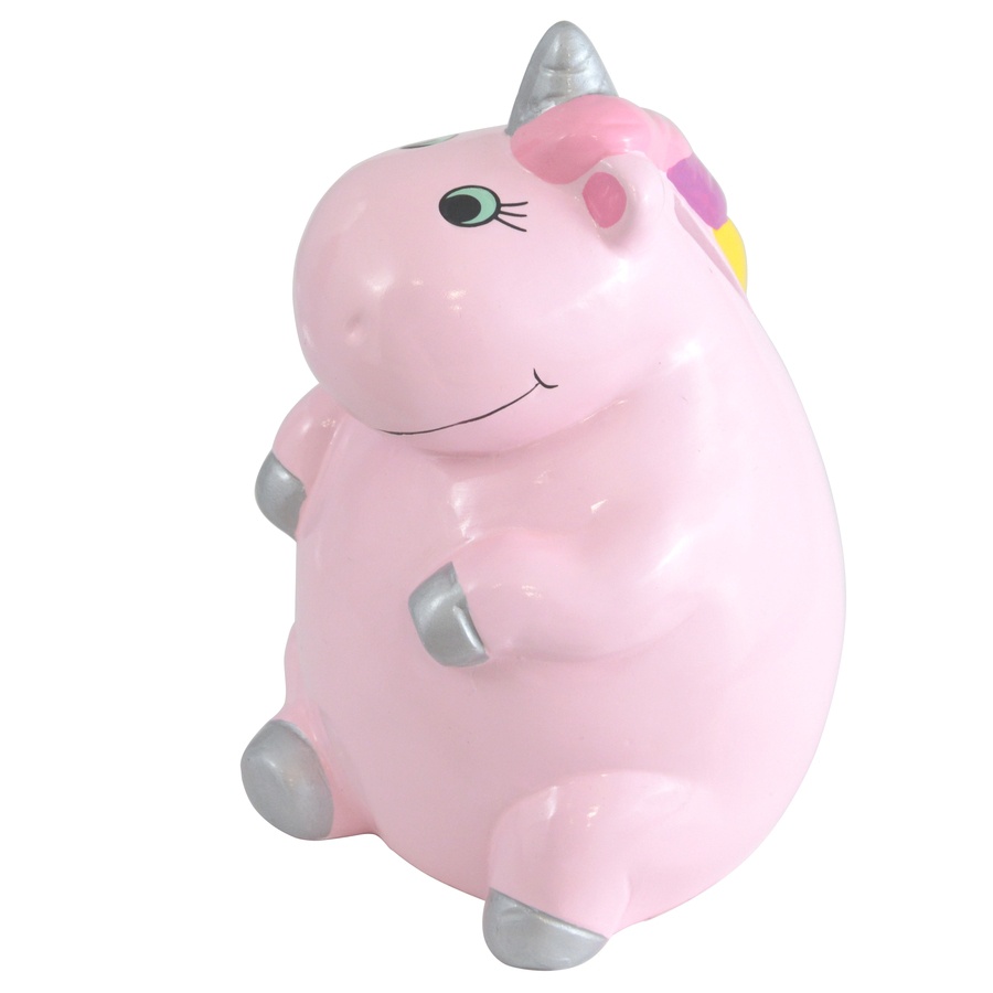 Salvadanaio in ceramica Unicorn vari colori