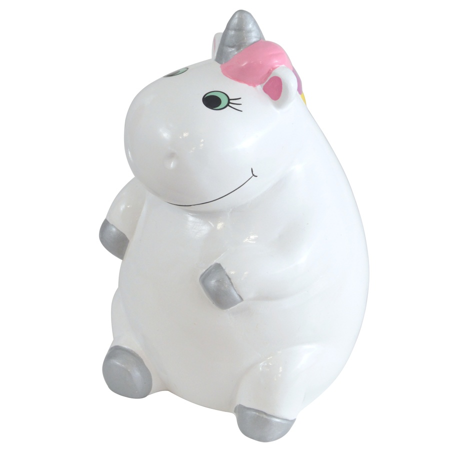 Salvadanaio in ceramica Unicorn vari colori